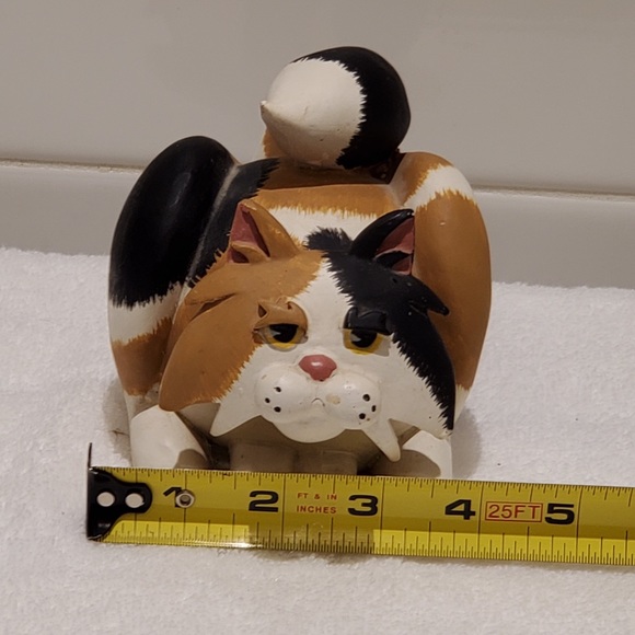 Ceramic Cat Figurine - Picture 6 of 8